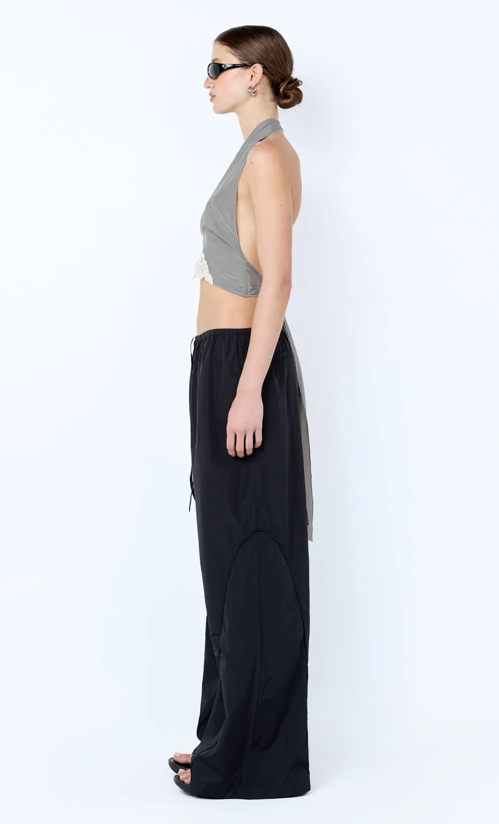 CHATEAU HALTER TOP - SLATE GREY/IVORY sold by bec + bridge product image thumbnail 3