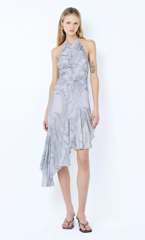 ETIENNE HALTER DRESS - WOODGRAIN made by bec + bridge