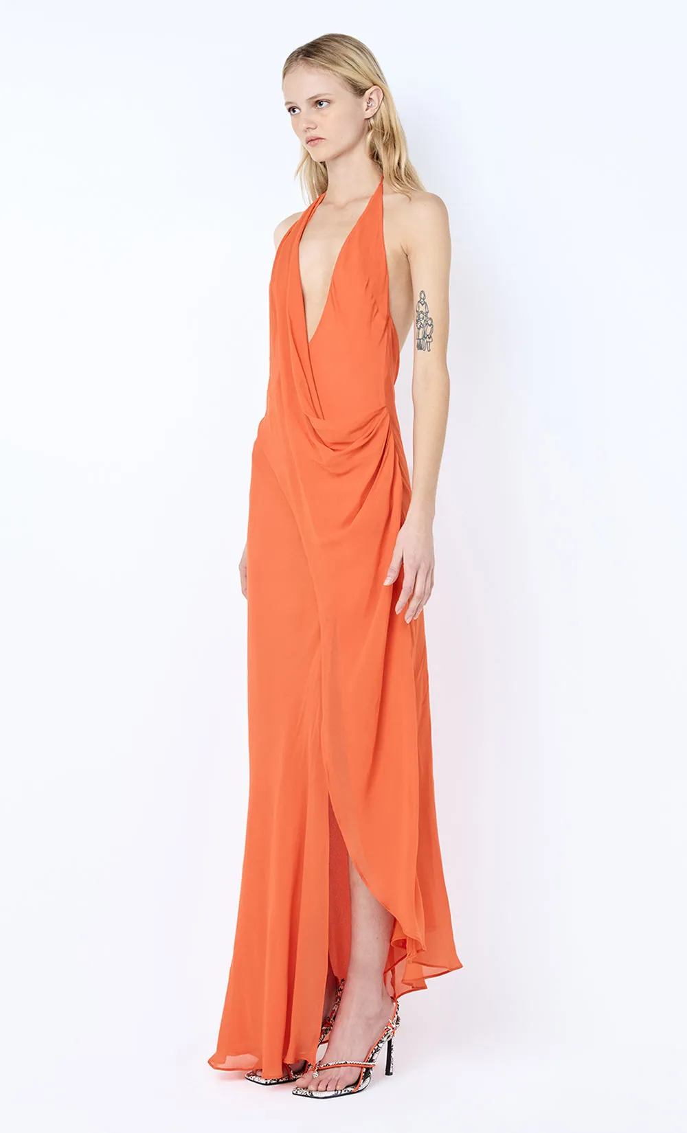 SABRINA DRAPE MAXI DRESS - PERSIMMON sold by bec + bridge product image thumbnail 2