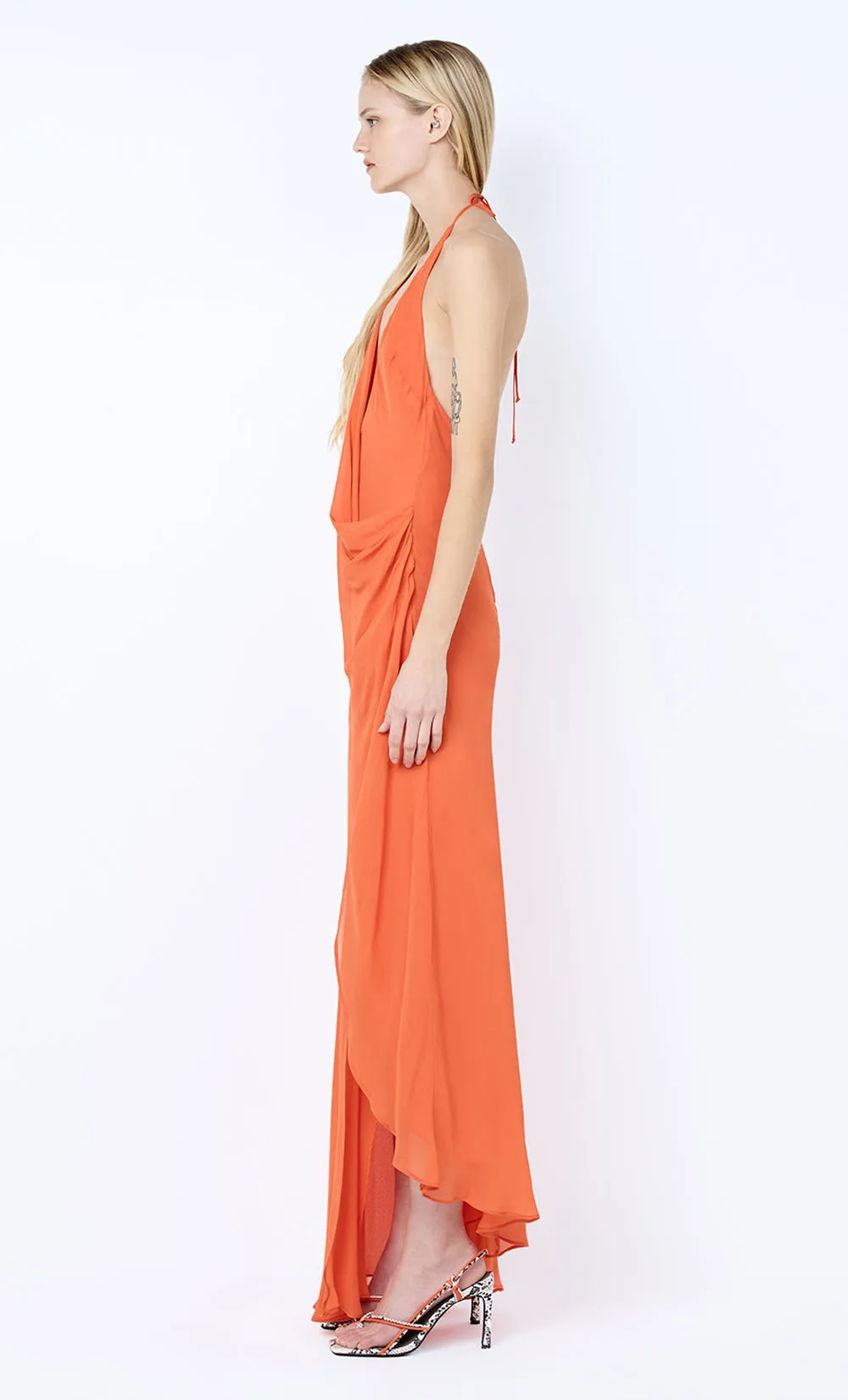 SABRINA DRAPE MAXI DRESS - PERSIMMON sold by bec + bridge product image thumbnail 3