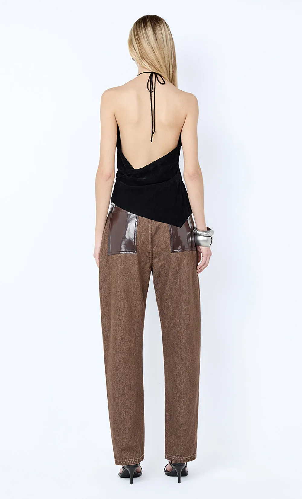 KINLEY CONTRAST JEAN - CHOCOLATE sold by bec + bridge product image thumbnail 4