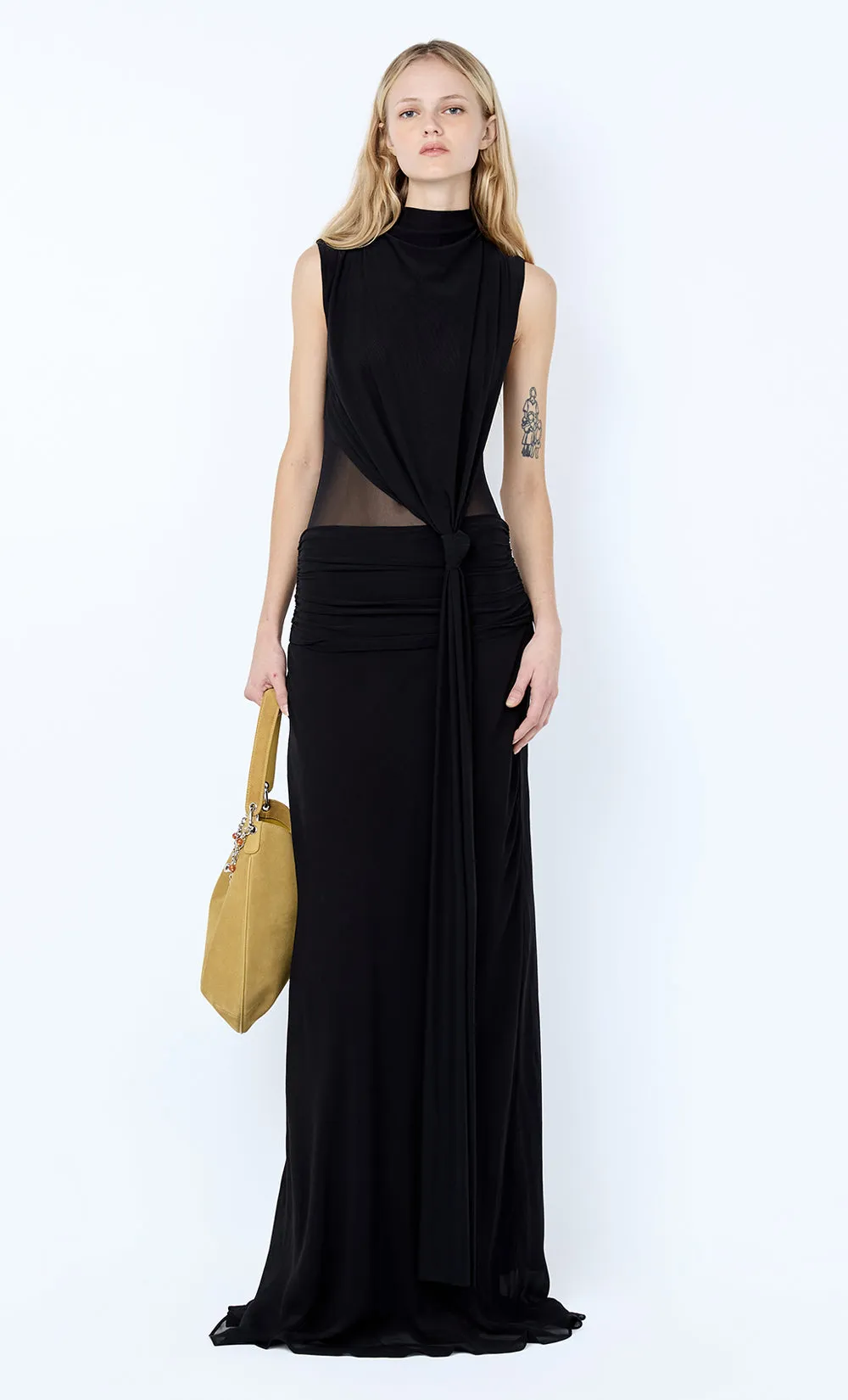 CASSIS KNOT MAXI DRESS - BLACK sold by bec + bridge