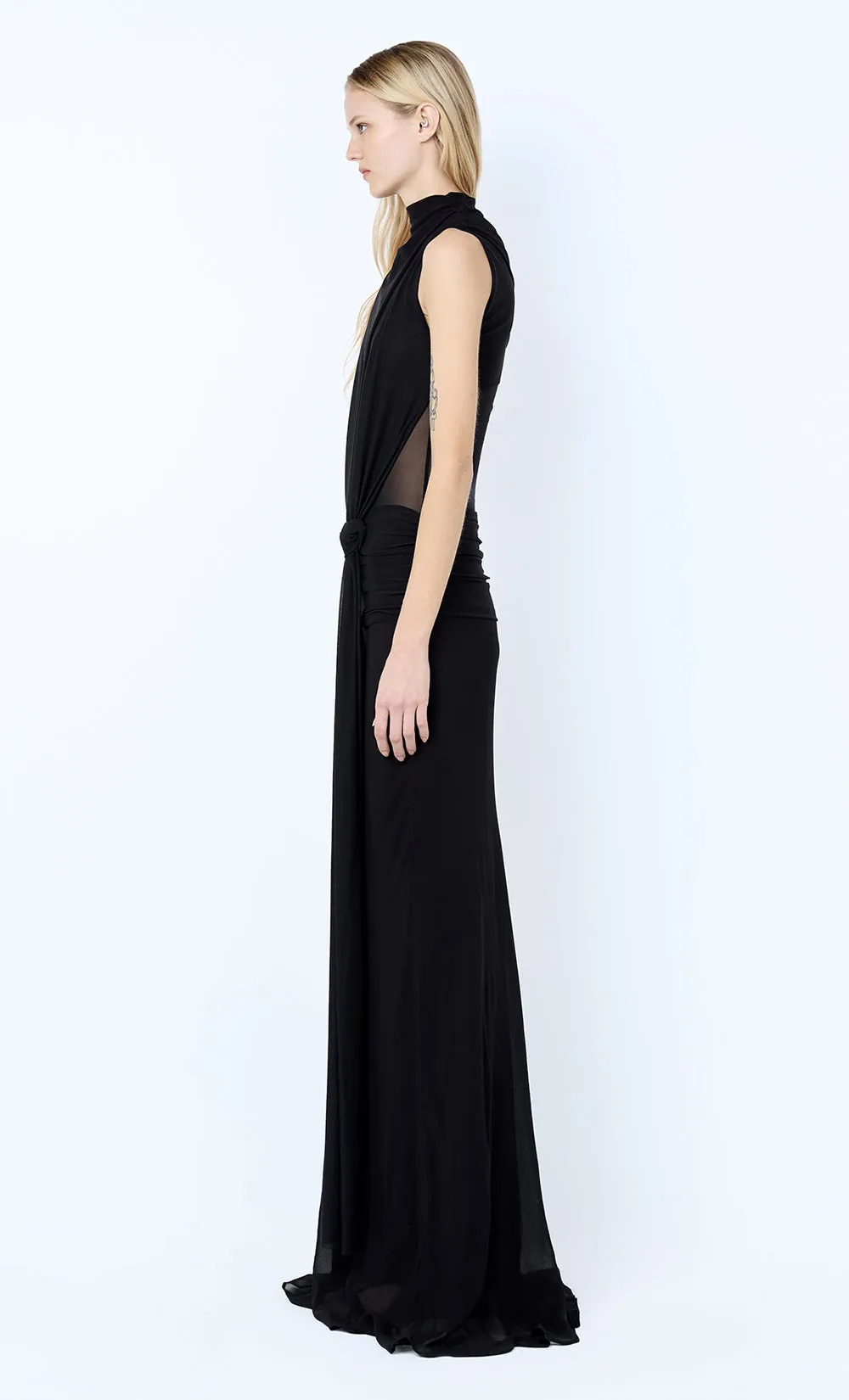 CASSIS KNOT MAXI DRESS - BLACK sold by bec + bridge product image thumbnail 3