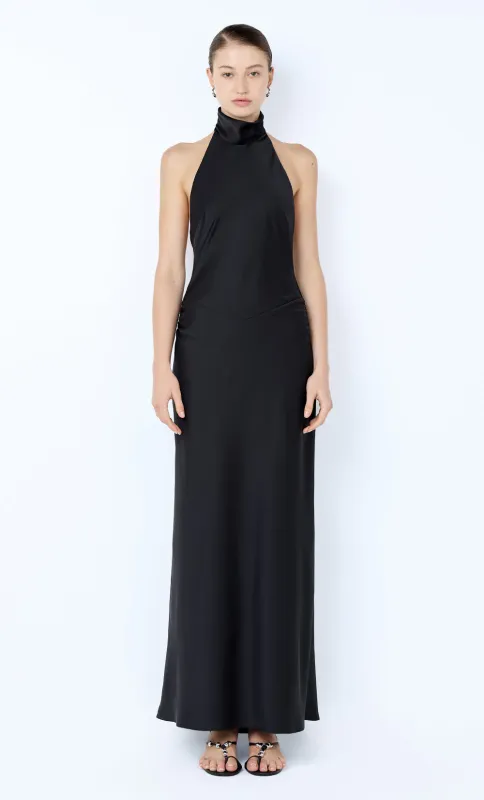 LISETTE HALTER MAXI DRESS - BLACK sold by bec + bridge