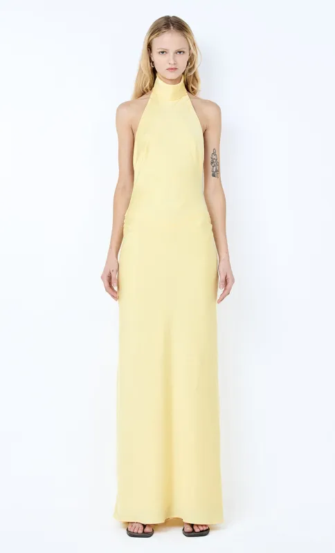 LISETTE HALTER MAXI DRESS - CITRON sold by bec + bridge