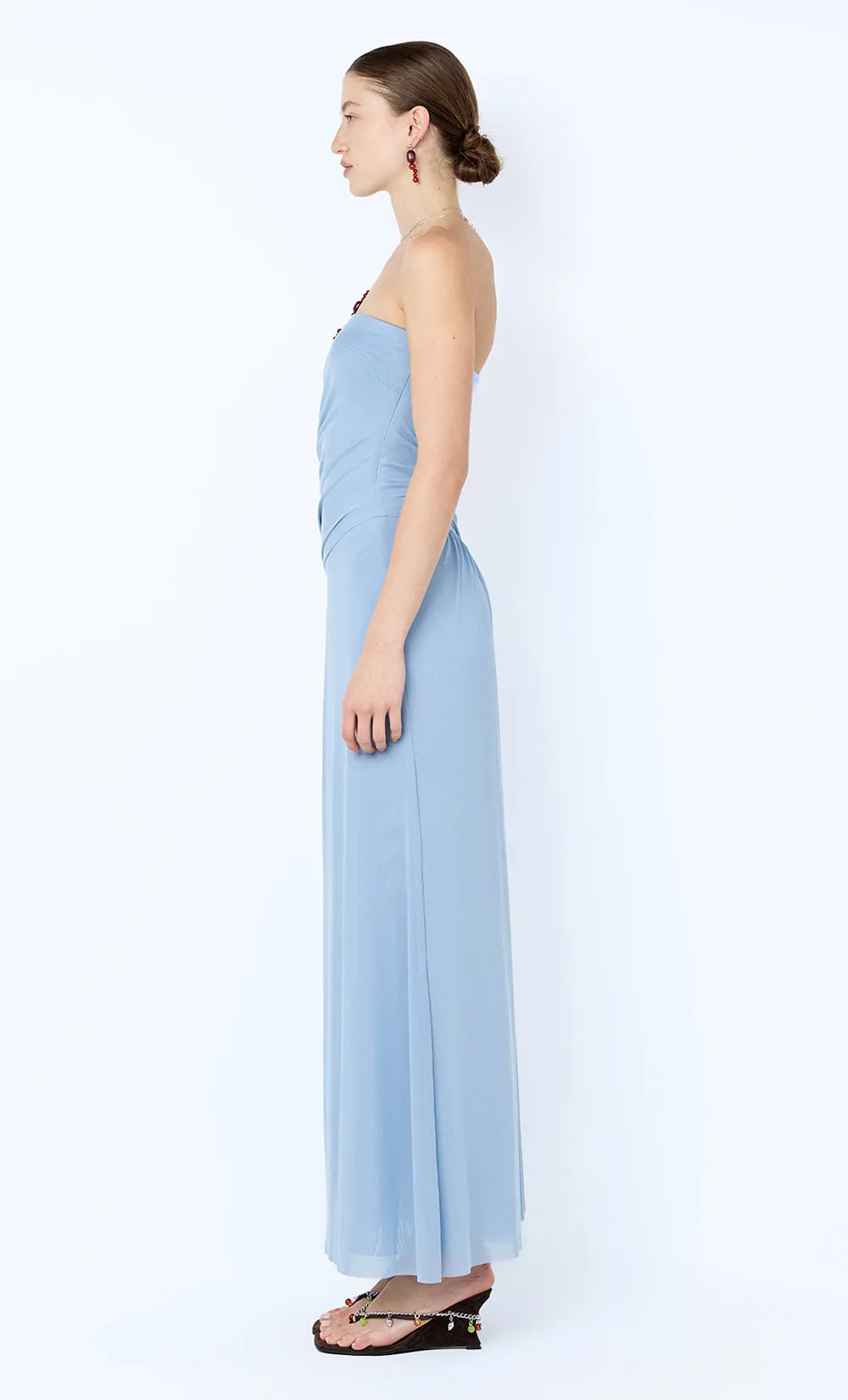 ISIDORE STRAPLESS MAXI DRESS - DENIM BLUE sold by bec + bridge product image thumbnail 3