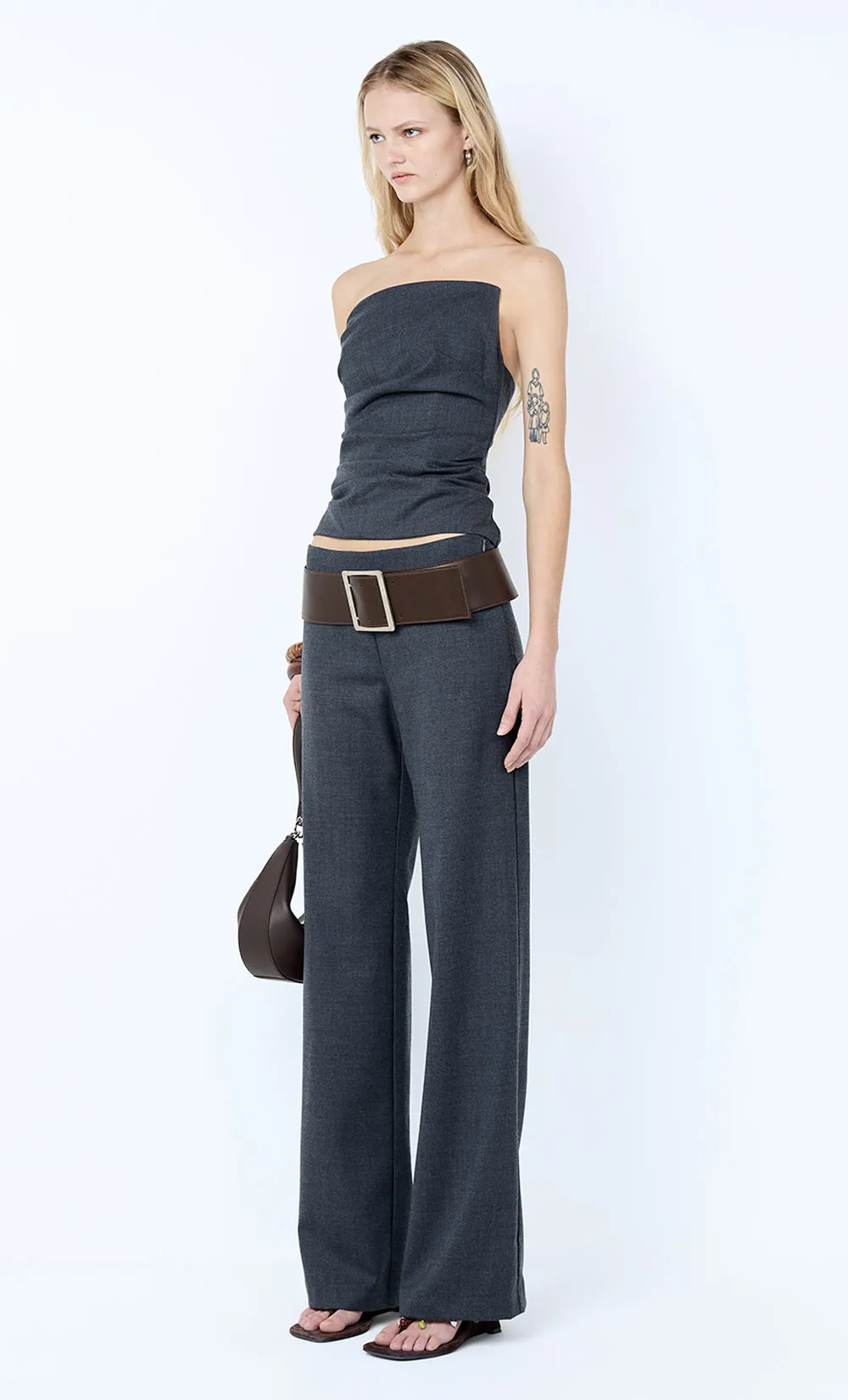 ELLIS STRAIGHT LEG PANT - CHARCOAL sold by bec + bridge product image thumbnail 2