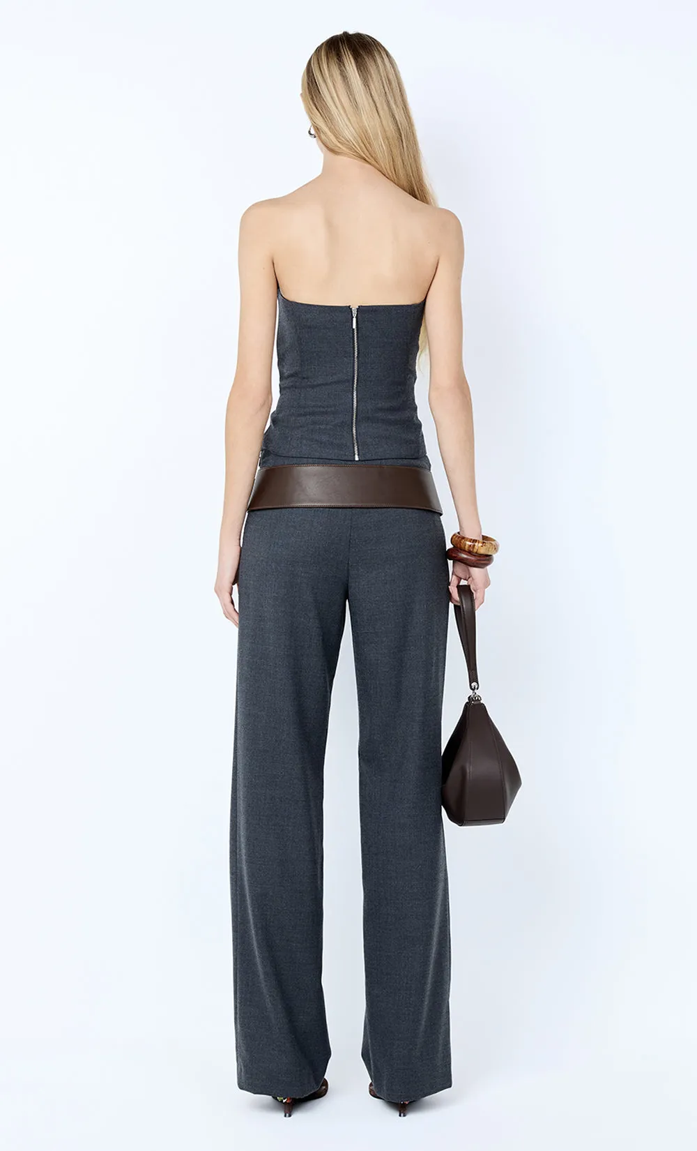 ELLIS STRAIGHT LEG PANT - CHARCOAL sold by bec + bridge product image thumbnail 4