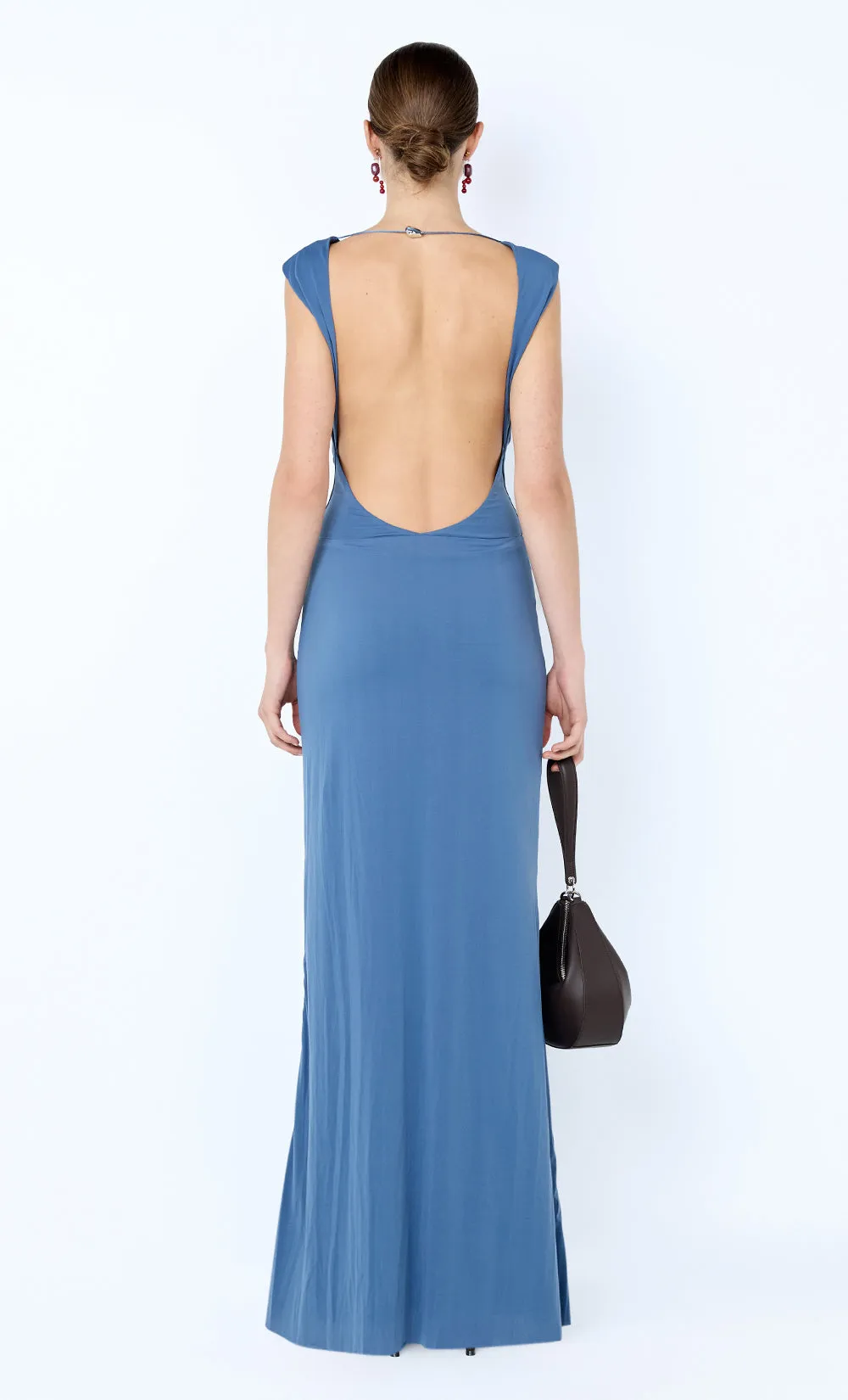 BRIGITTE COWL NECK MAXI DRESS - STEEL BLUE sold by bec + bridge product image thumbnail 2