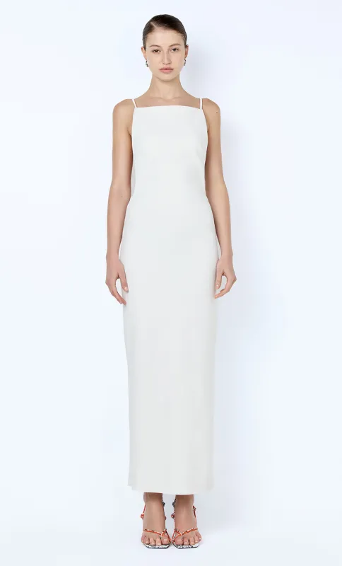 ARLENE STRAPPY MIDI DRESS - IVORY made by bec + bridge