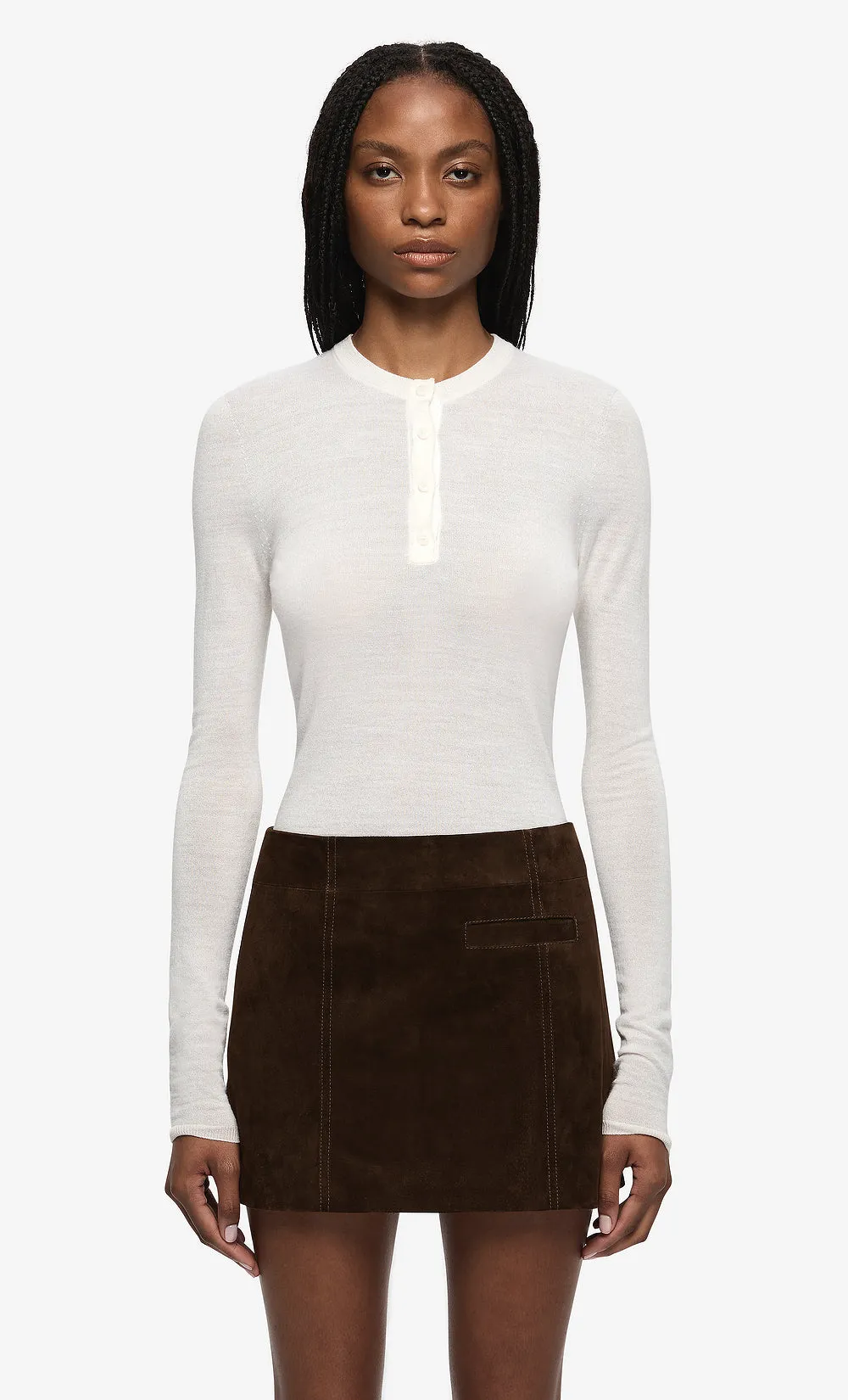 RUE LONG SLEEVE TOP - IVORY sold by bec + bridge