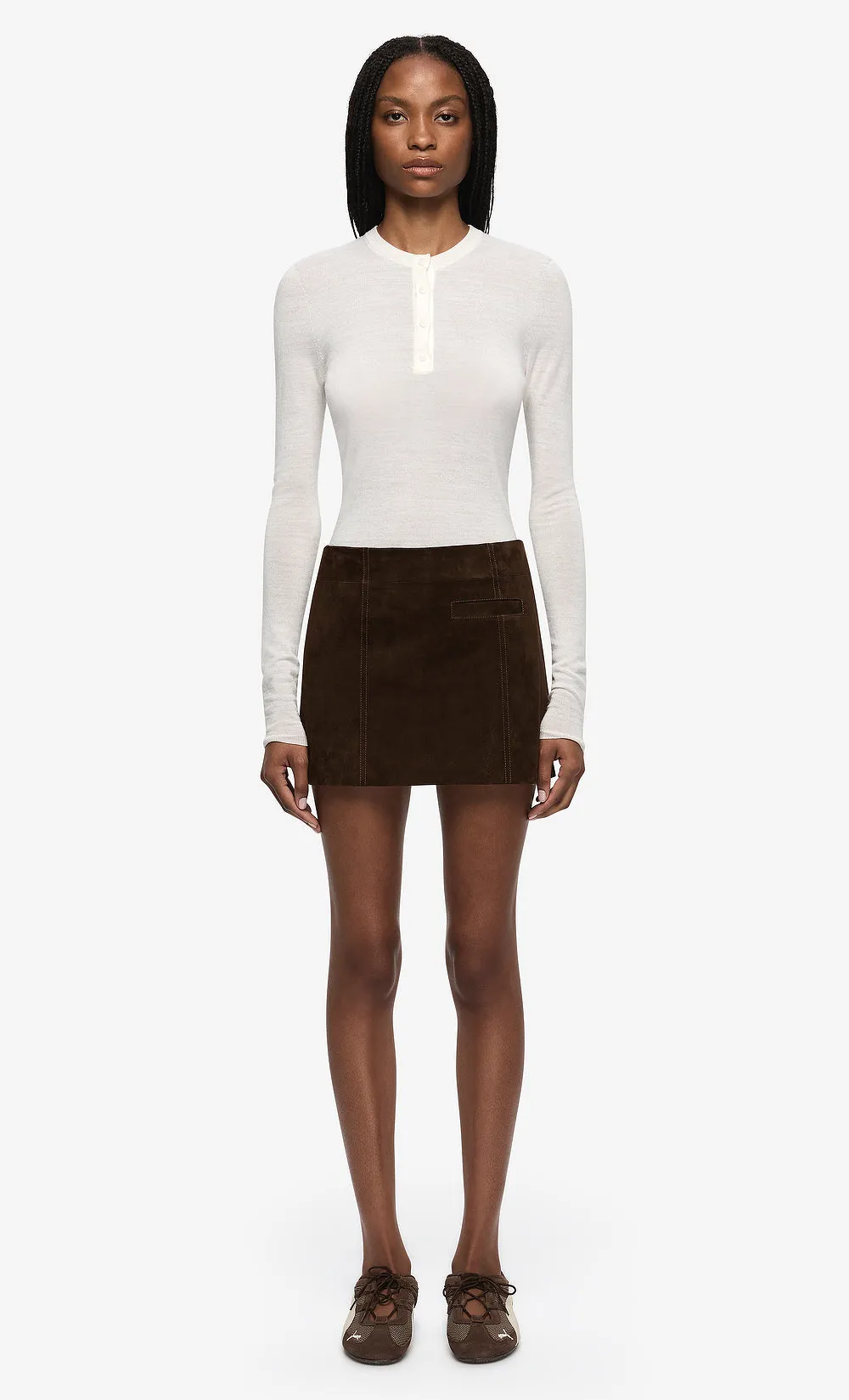 RUE LONG SLEEVE TOP - IVORY sold by bec + bridge product image thumbnail 2