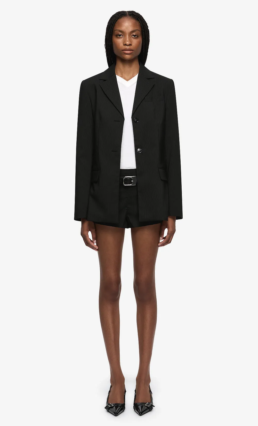 MARCELLI SHORT - BLACK/WHITE STRIPE sold by bec + bridge product image thumbnail 3