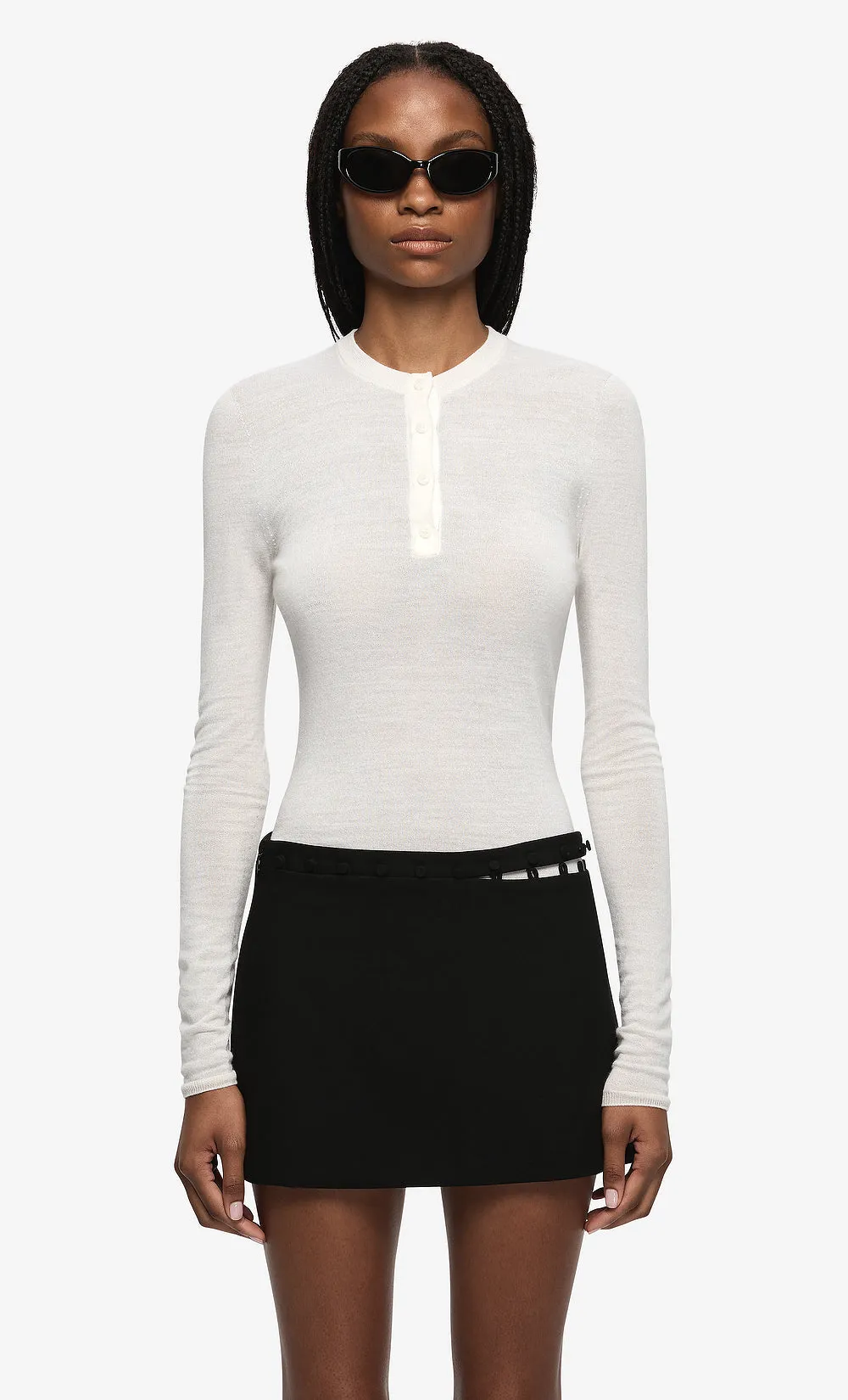 MOR MINI SKIRT - BLACK sold by bec + bridge