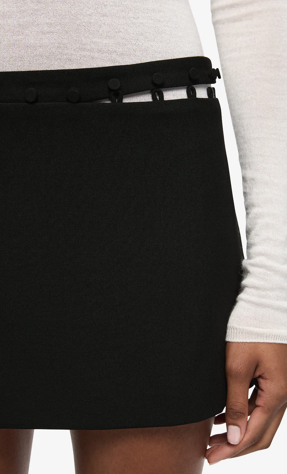 MOR MINI SKIRT - BLACK sold by bec + bridge product image thumbnail 4