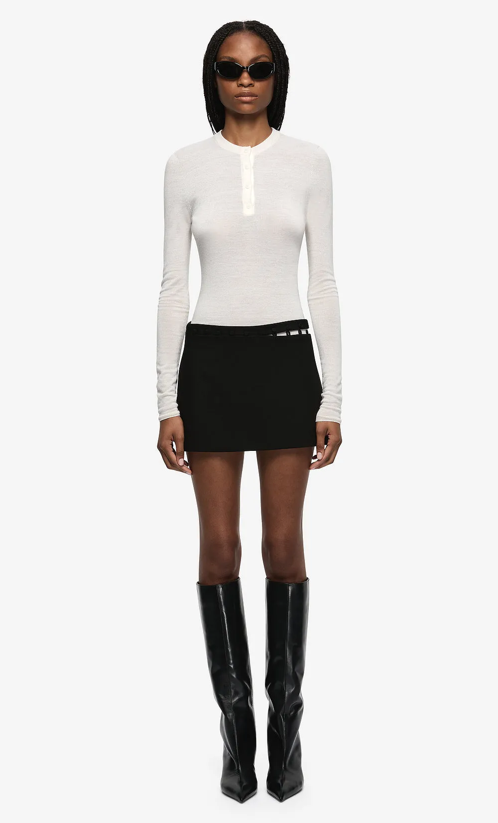 MOR MINI SKIRT - BLACK sold by bec + bridge product image thumbnail 2