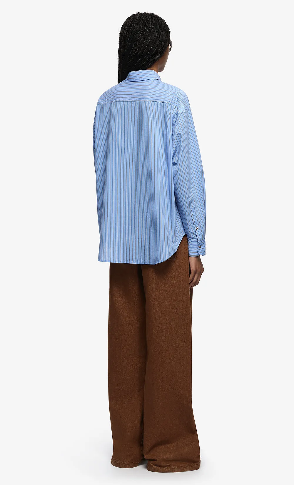 LINUS SHIRT - CHAMBRAY BLUE STRIPE sold by bec + bridge product image thumbnail 3