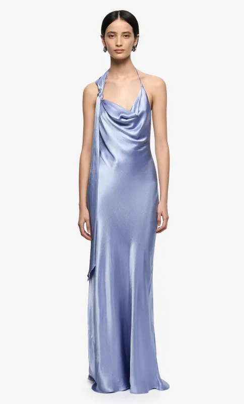 ANGELYNE DRAPE MAXI DRESS - PERIWINKLE BLUE made by bec + bridge