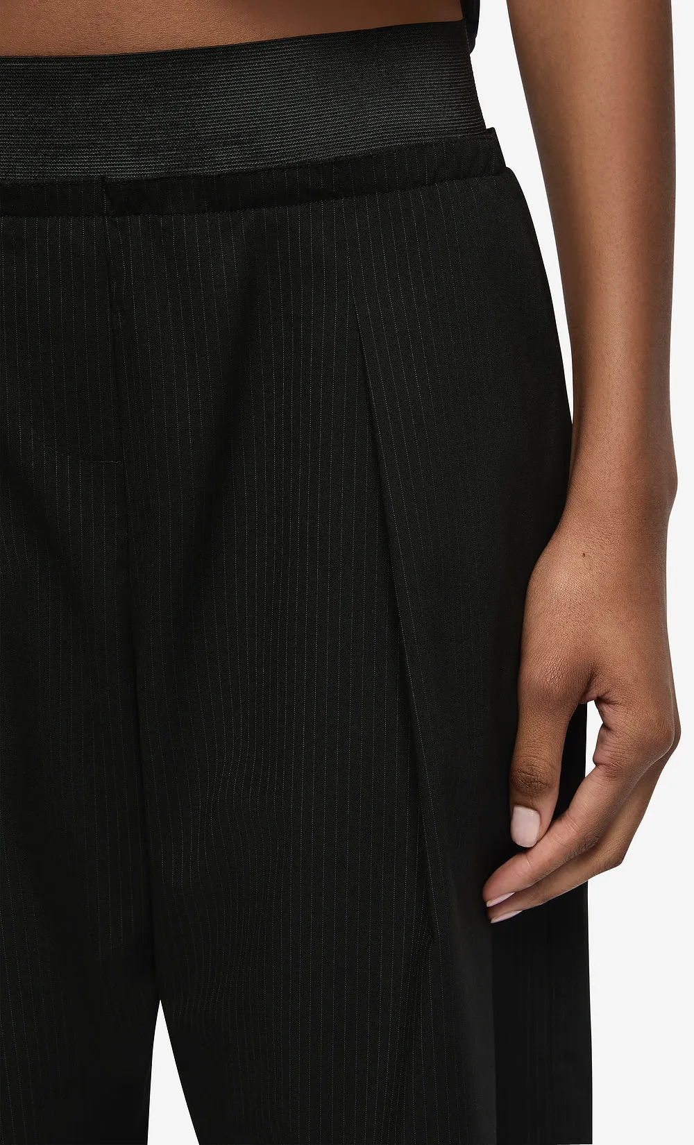 MARCELLI LONG SHORT - BLACK/WHITE STRIPE sold by bec + bridge product image thumbnail 3