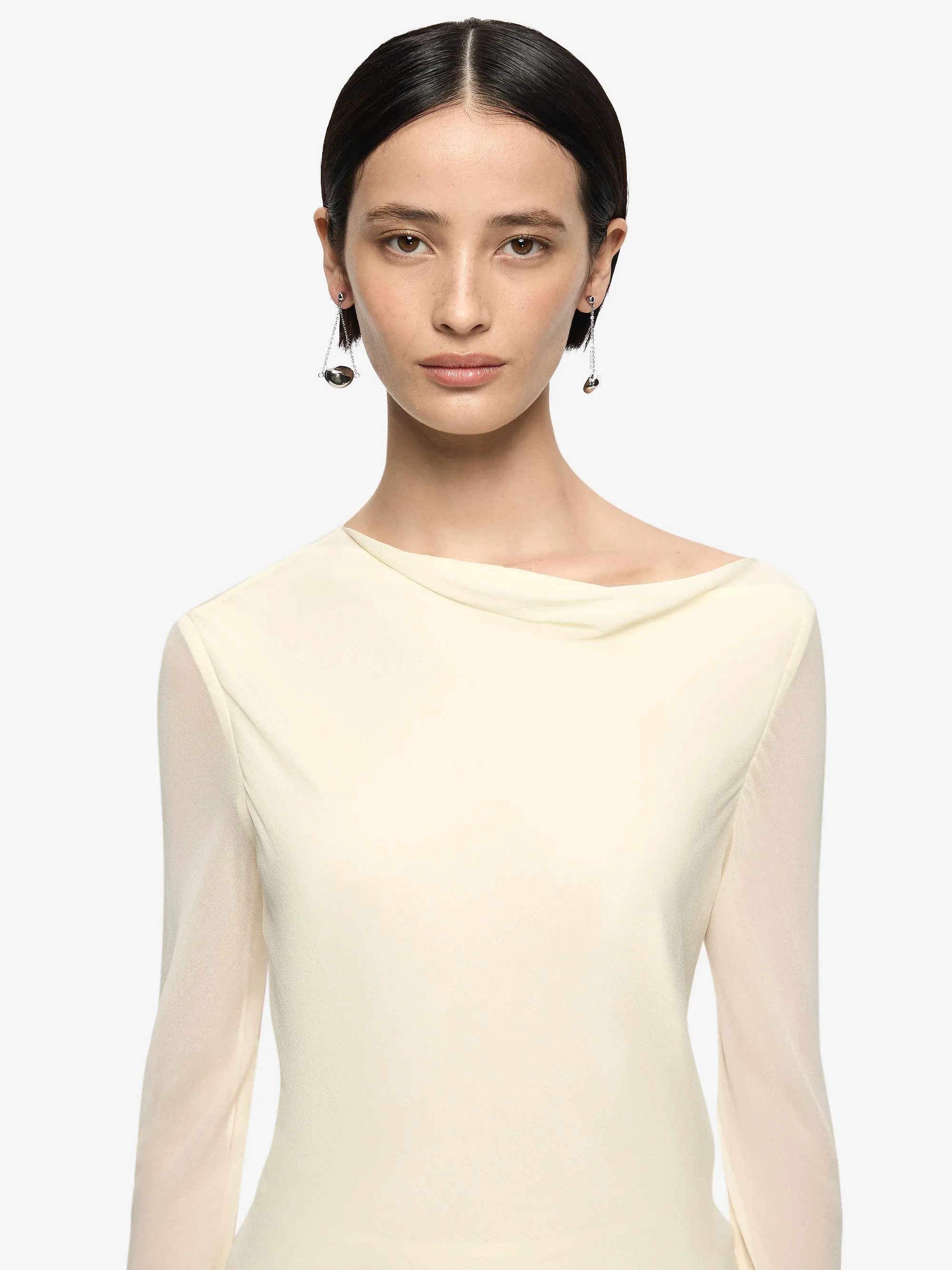 AMANDA LONG SLEEVE MAXI DRESS - LEMON SORBET sold by bec + bridge product image thumbnail 5