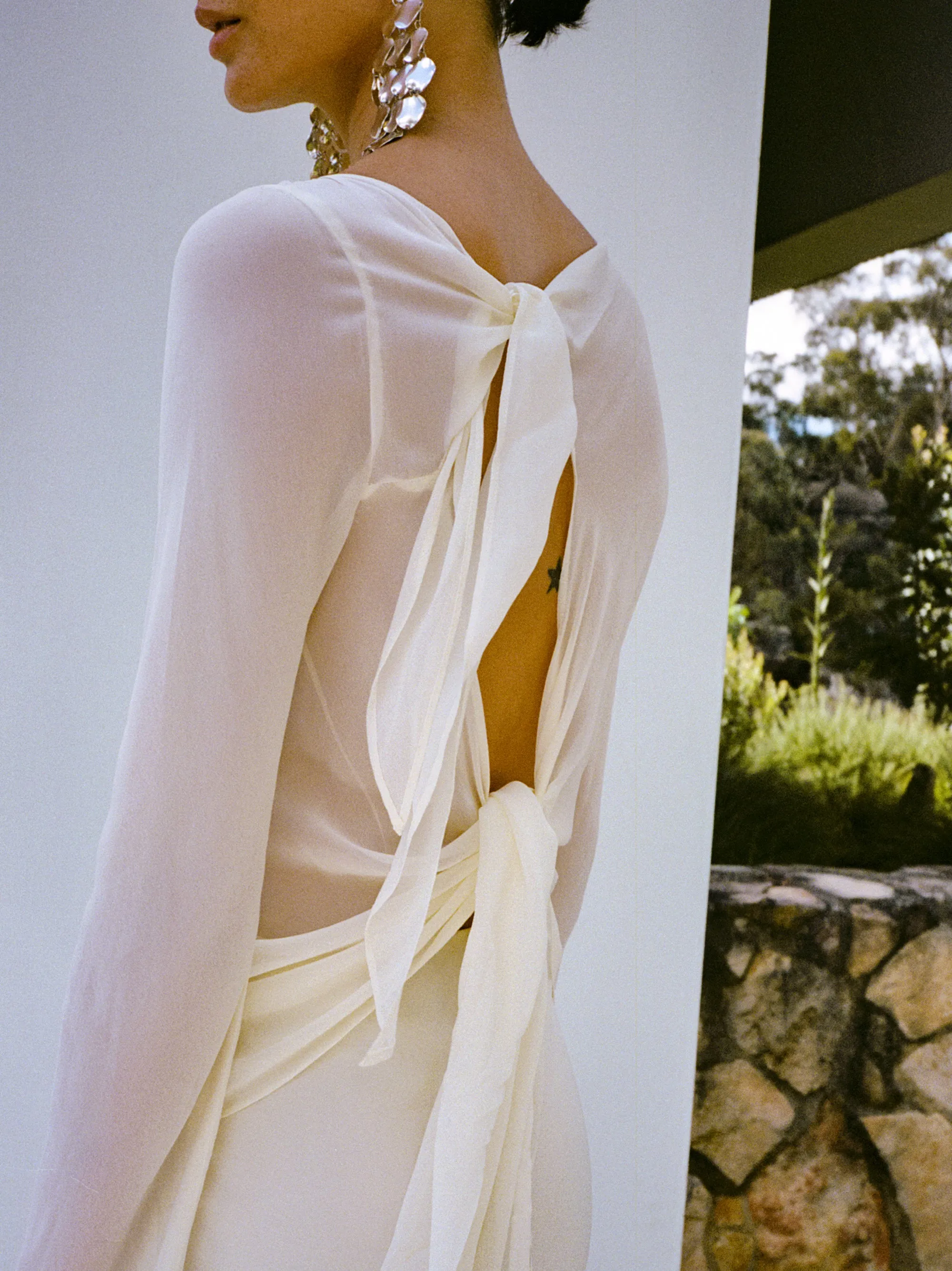 AMANDA LONG SLEEVE MAXI DRESS - LEMON SORBET sold by bec + bridge product image thumbnail 2