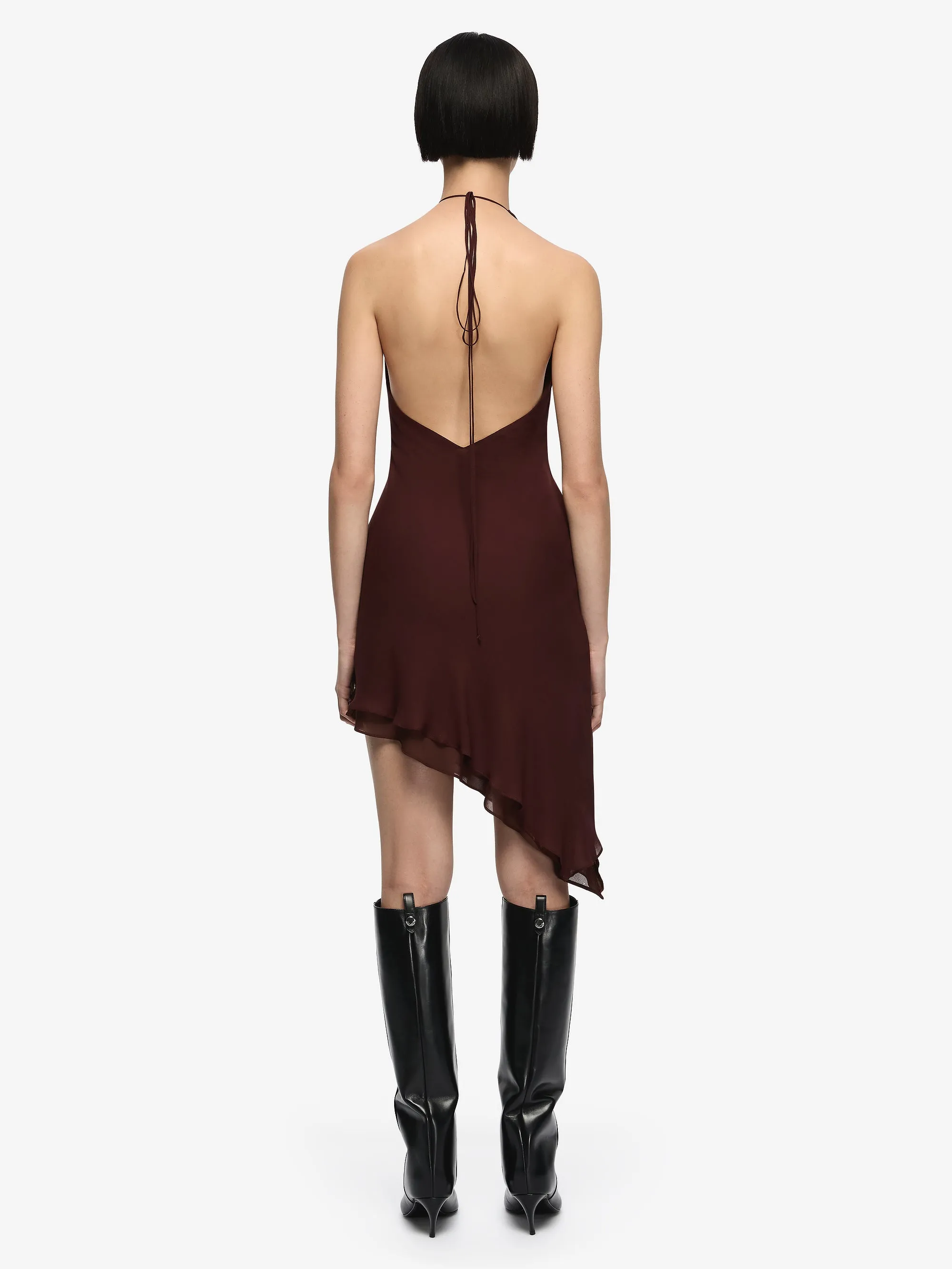 AMANDA HALTER ASYM DRESS - RAISIN sold by bec + bridge product image thumbnail 4