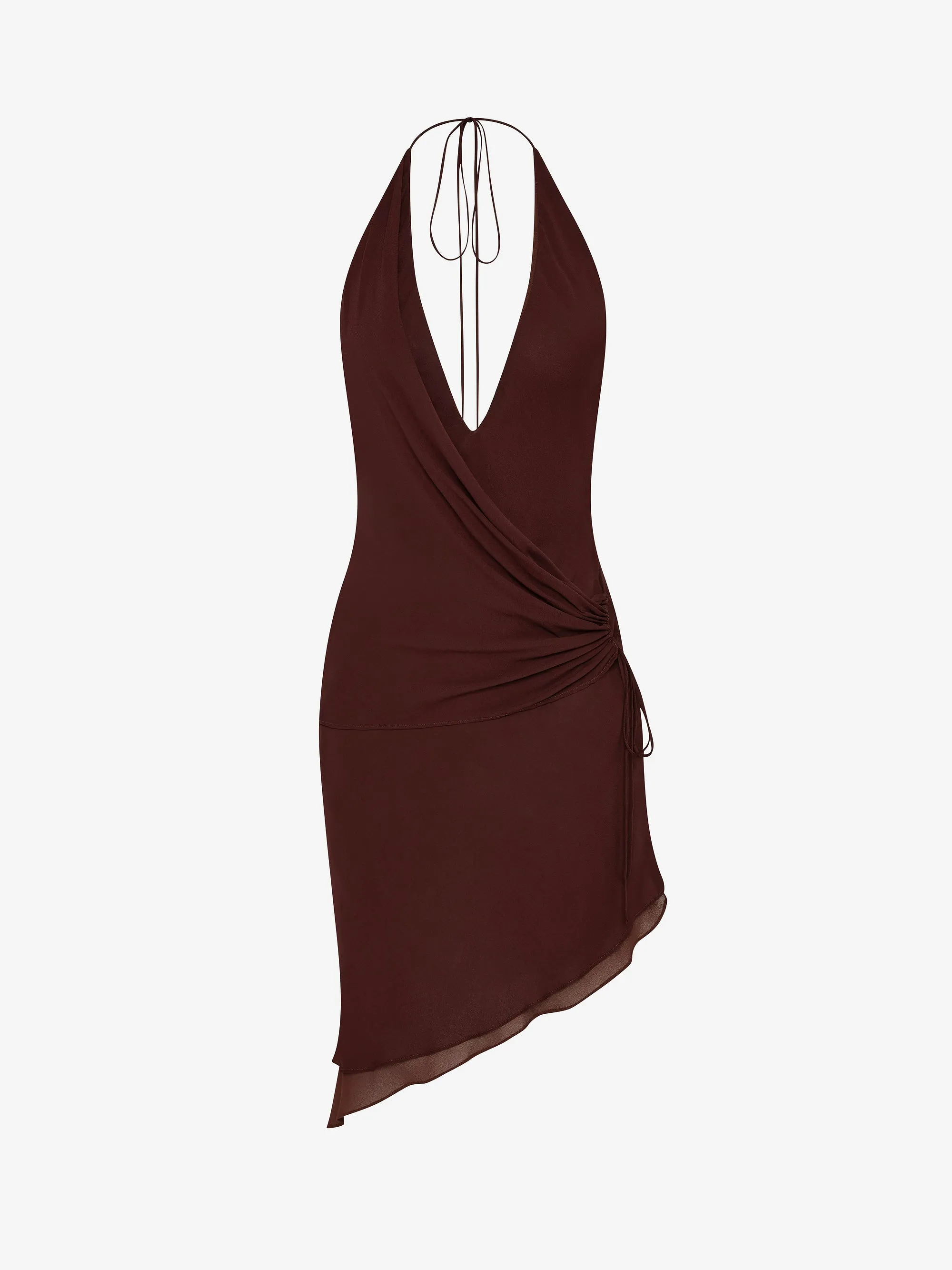 AMANDA HALTER ASYM DRESS - RAISIN sold by bec + bridge product image thumbnail 5