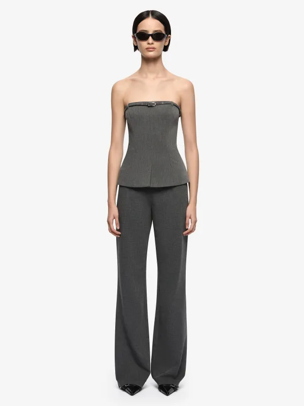 ESTELLE SLIM PANT - CHARCOAL made by bec + bridge