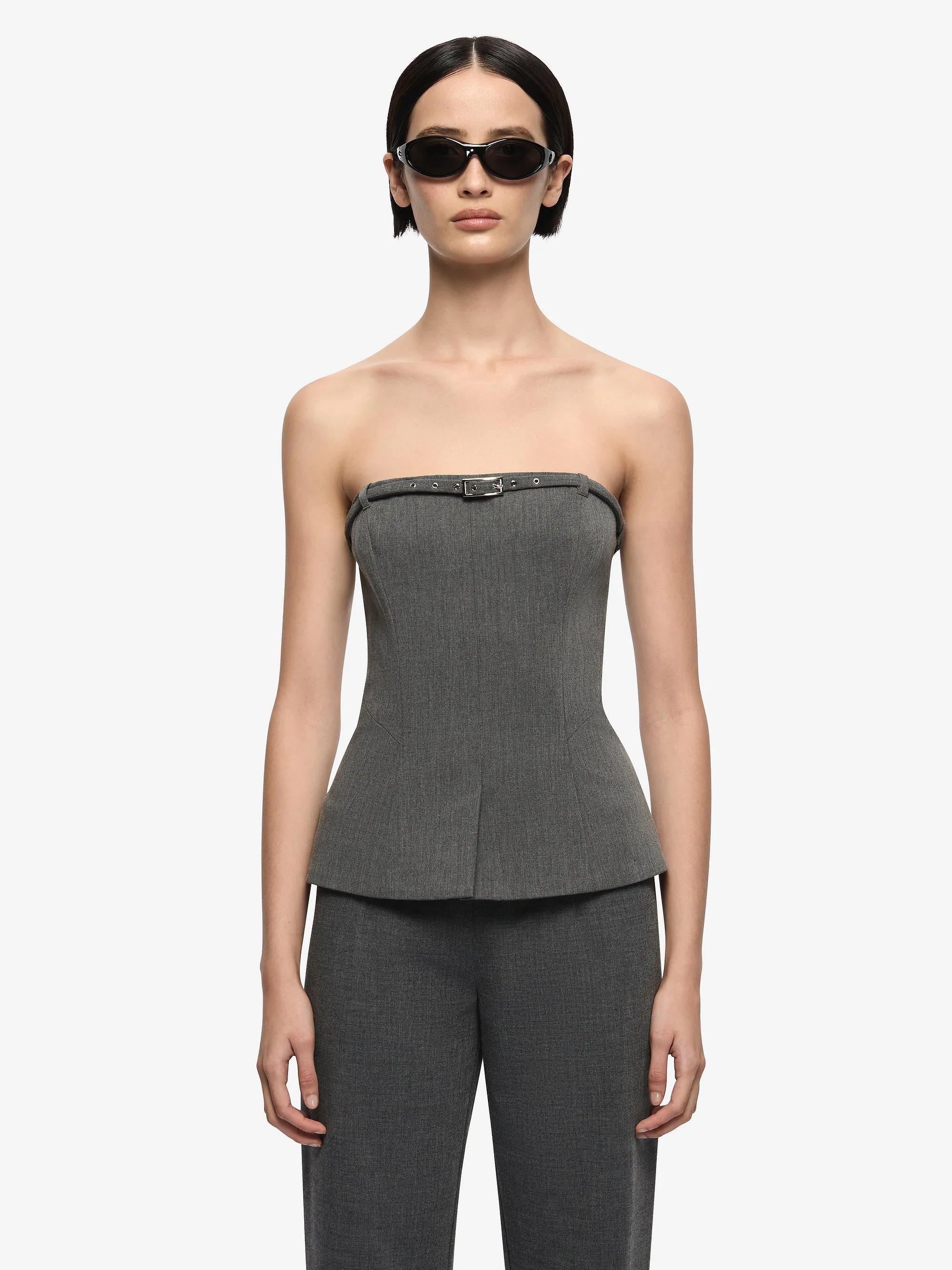 ESTELLE SLIM PANT - CHARCOAL sold by bec + bridge product image thumbnail 2