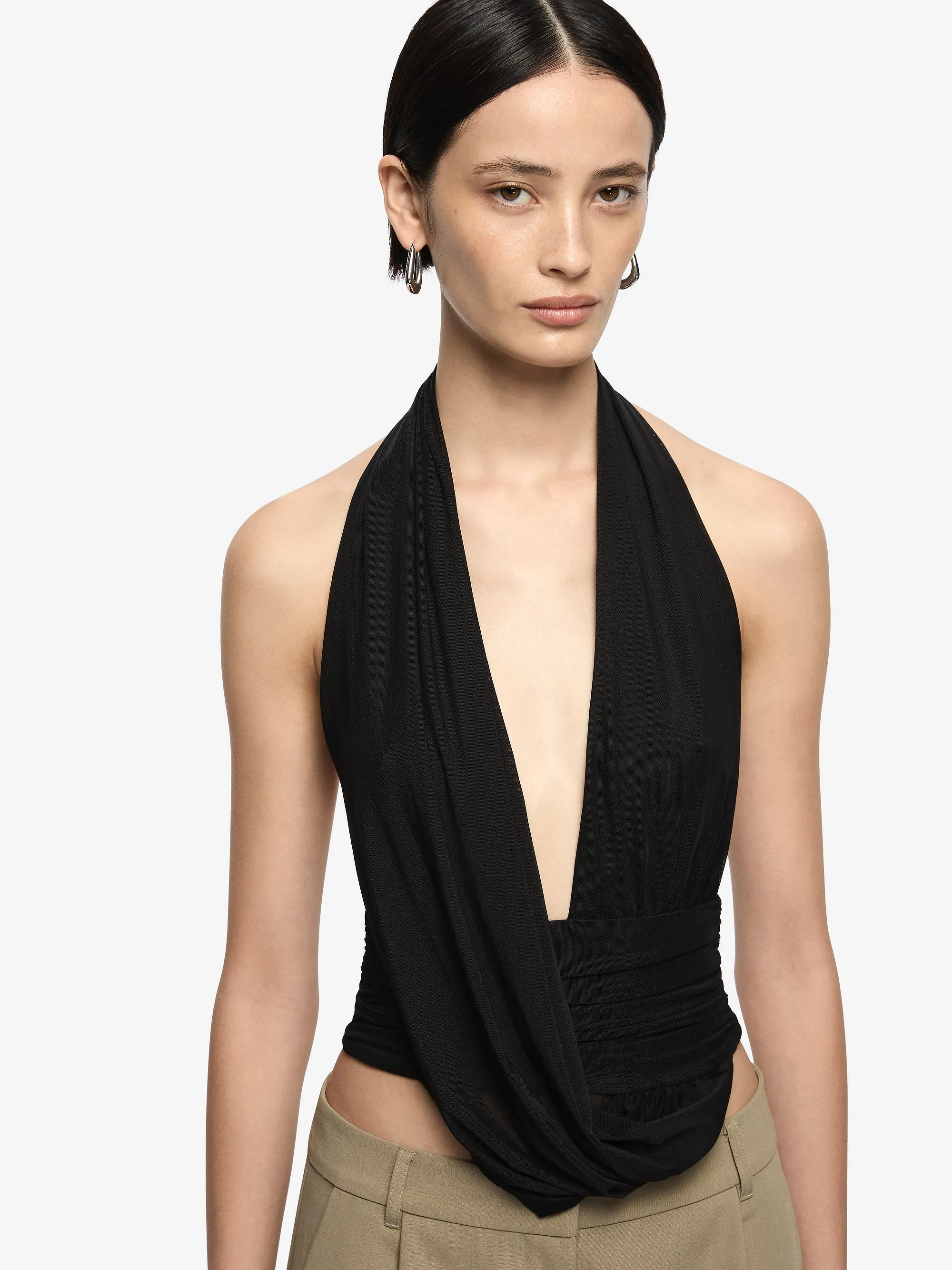 IRIS HALTER TOP - BLACK sold by bec + bridge product image thumbnail 3