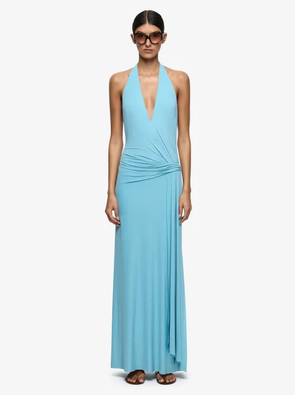 REMI HALTER DRESS - MARINE BLUE made by bec + bridge