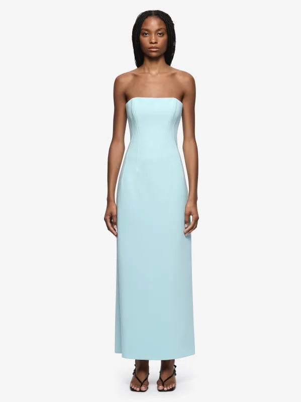 ROMEE STRAPLESS MAXI DRESS - GLACIER BLUE made by bec + bridge