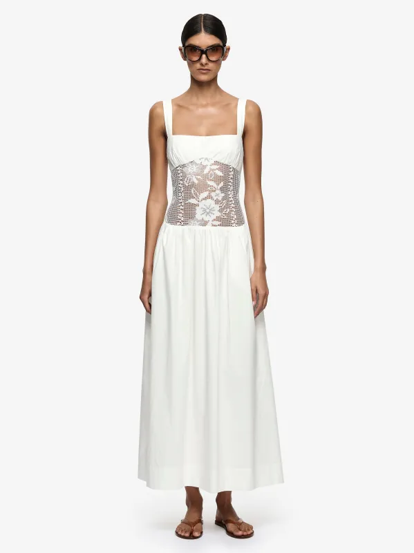 SIENNA MAXI DRESS - WHITE made by bec + bridge