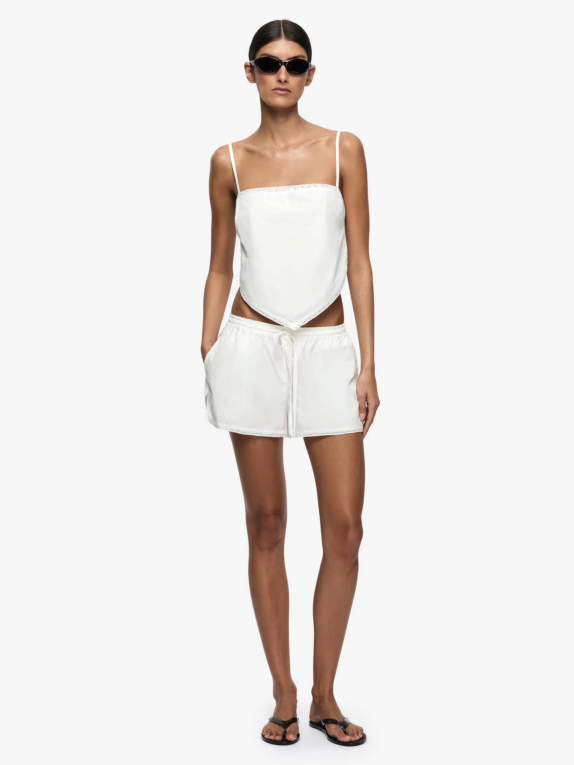 ELOWEN SCARF TOP - WHITE sold by bec + bridge product image thumbnail 3