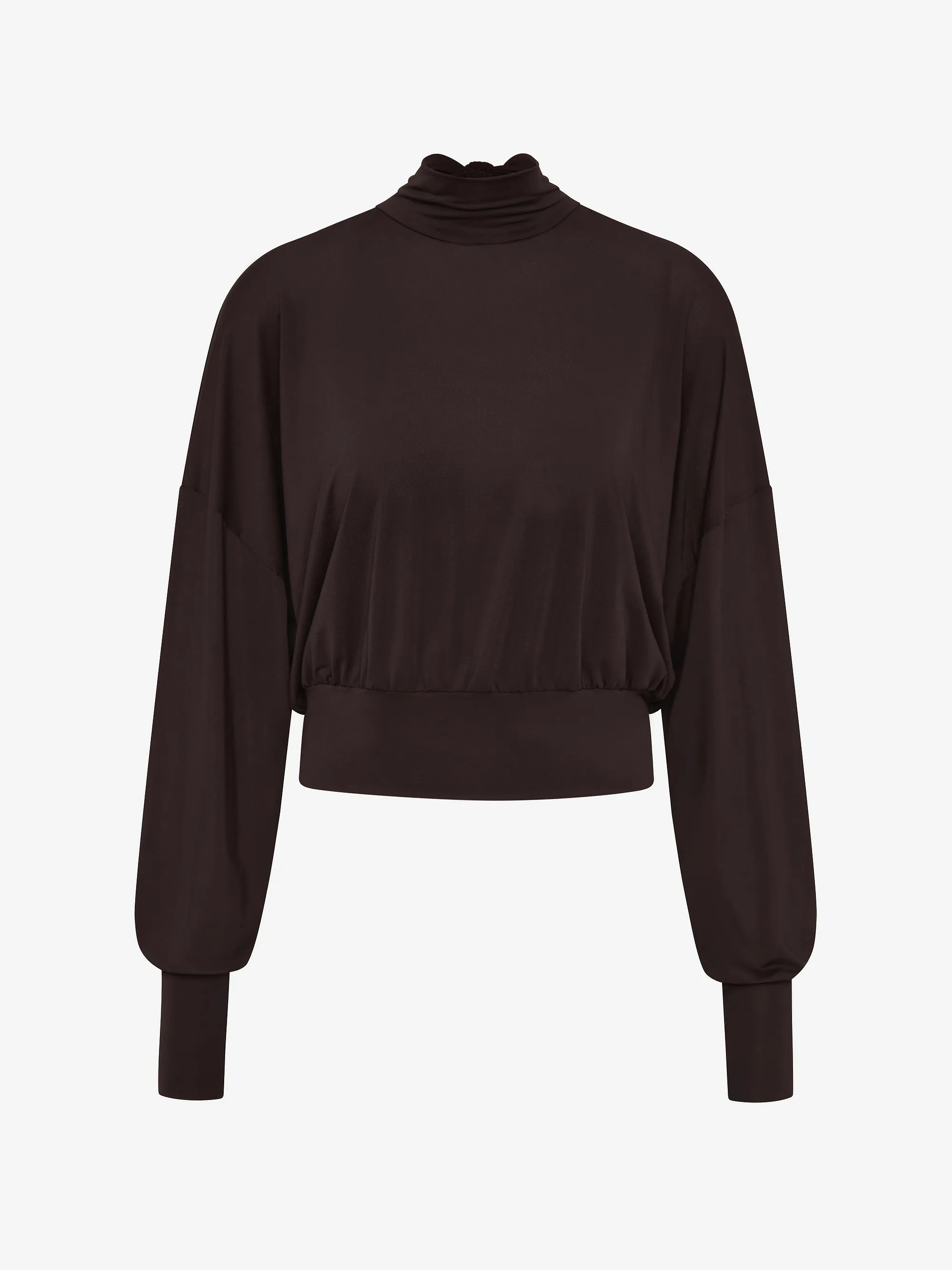 COURT LONG SLEEVE TOP - DARK CHOCOLATE sold by bec + bridge product image thumbnail 5