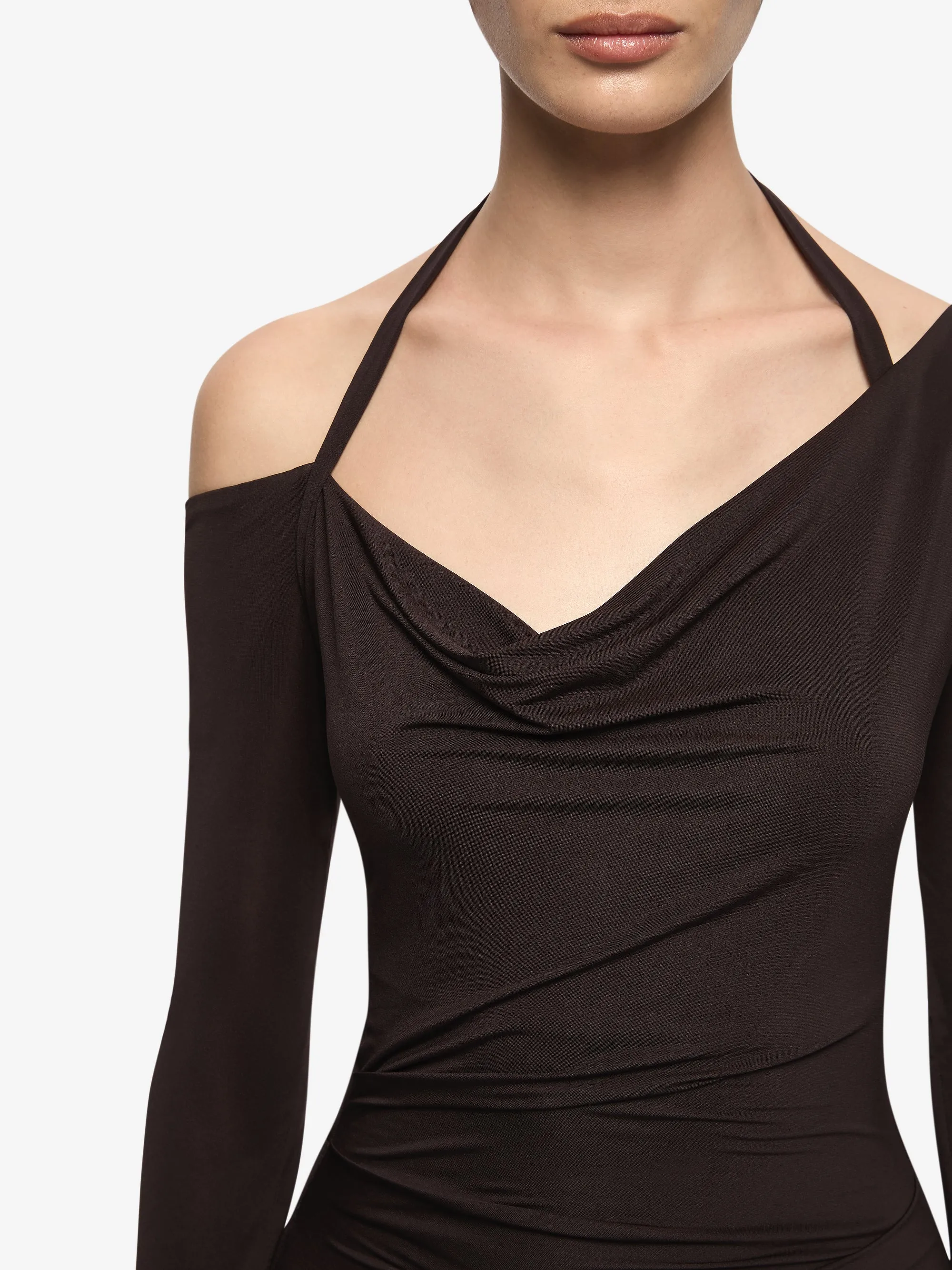 COURT LONG SLEEVE MAXI DRESS - DARK CHOCOLATE sold by bec + bridge product image thumbnail 4
