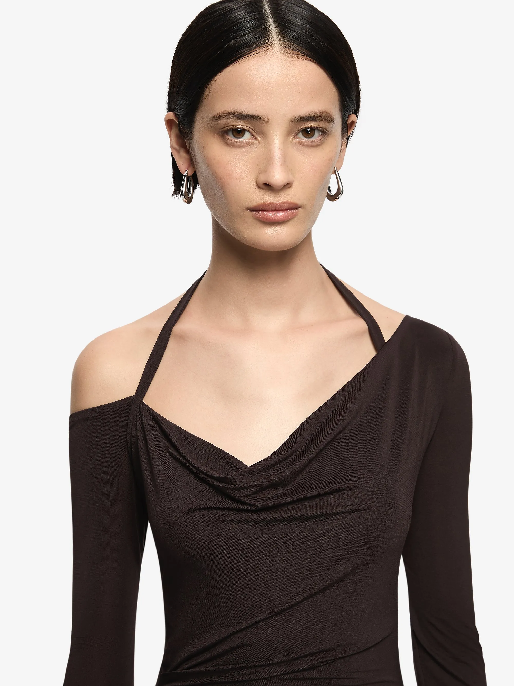 COURT LONG SLEEVE MAXI DRESS - DARK CHOCOLATE sold by bec + bridge product image thumbnail 2