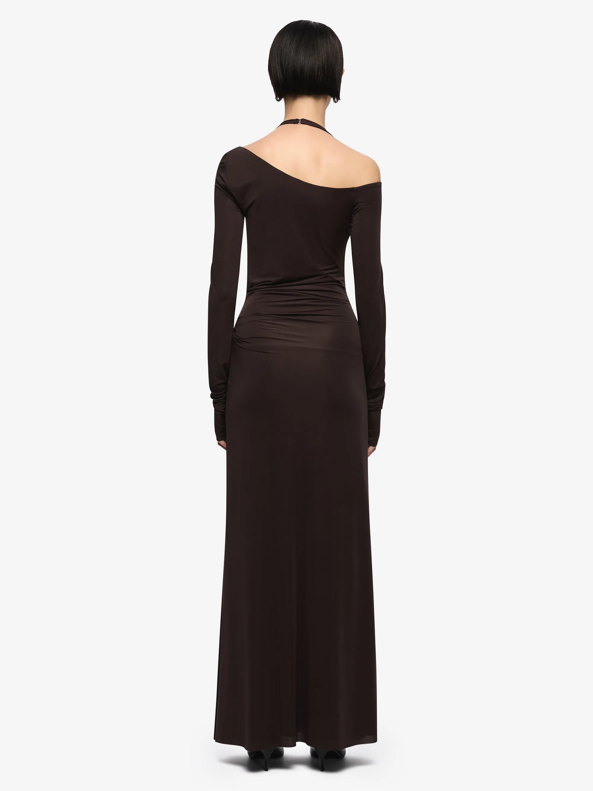 COURT LONG SLEEVE MAXI DRESS - DARK CHOCOLATE sold by bec + bridge product image thumbnail 5
