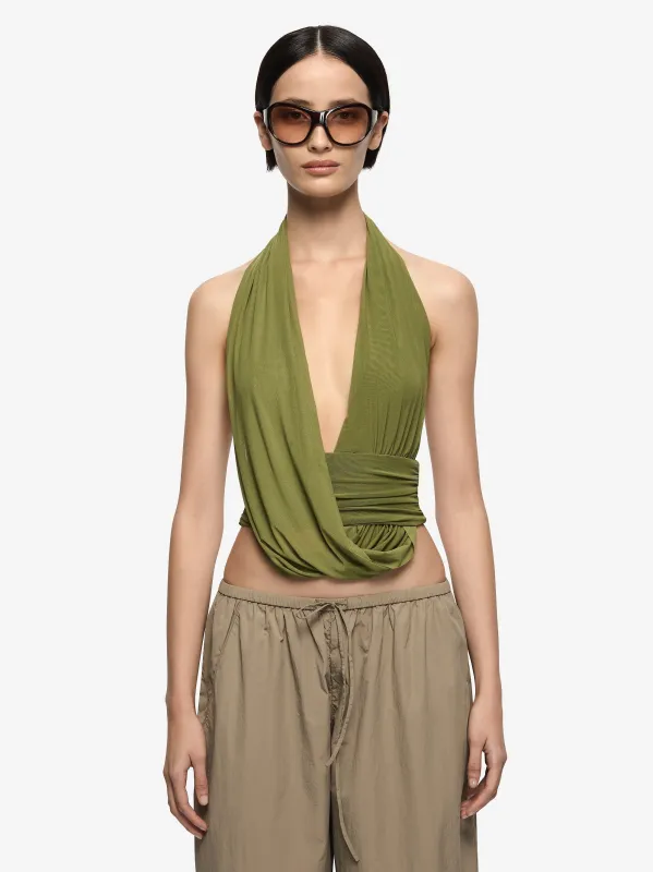 IRIS HALTER TOP - FERN made by bec + bridge