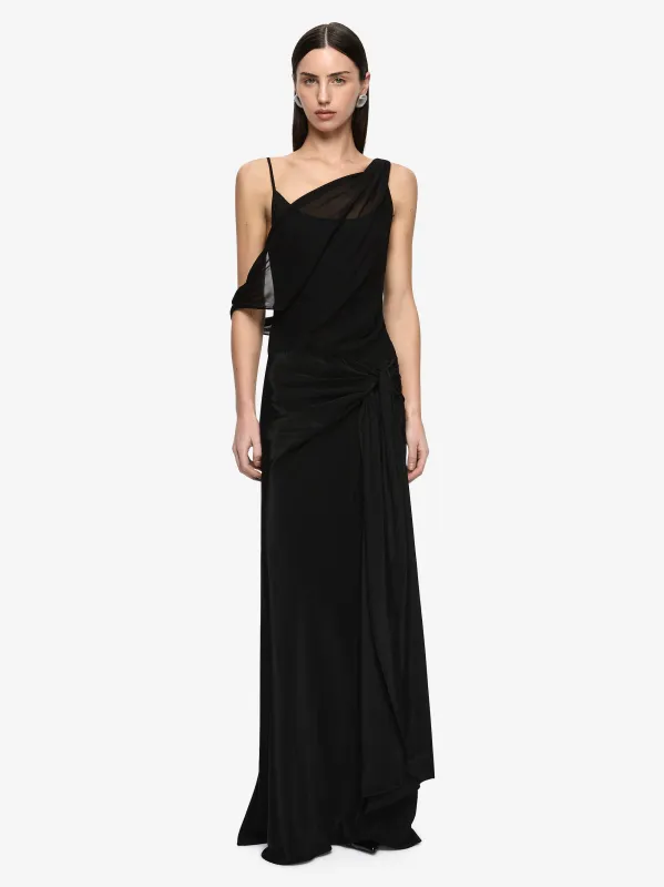 ANIKA LAYERED MAXI DRESS - BLACK made by bec + bridge
