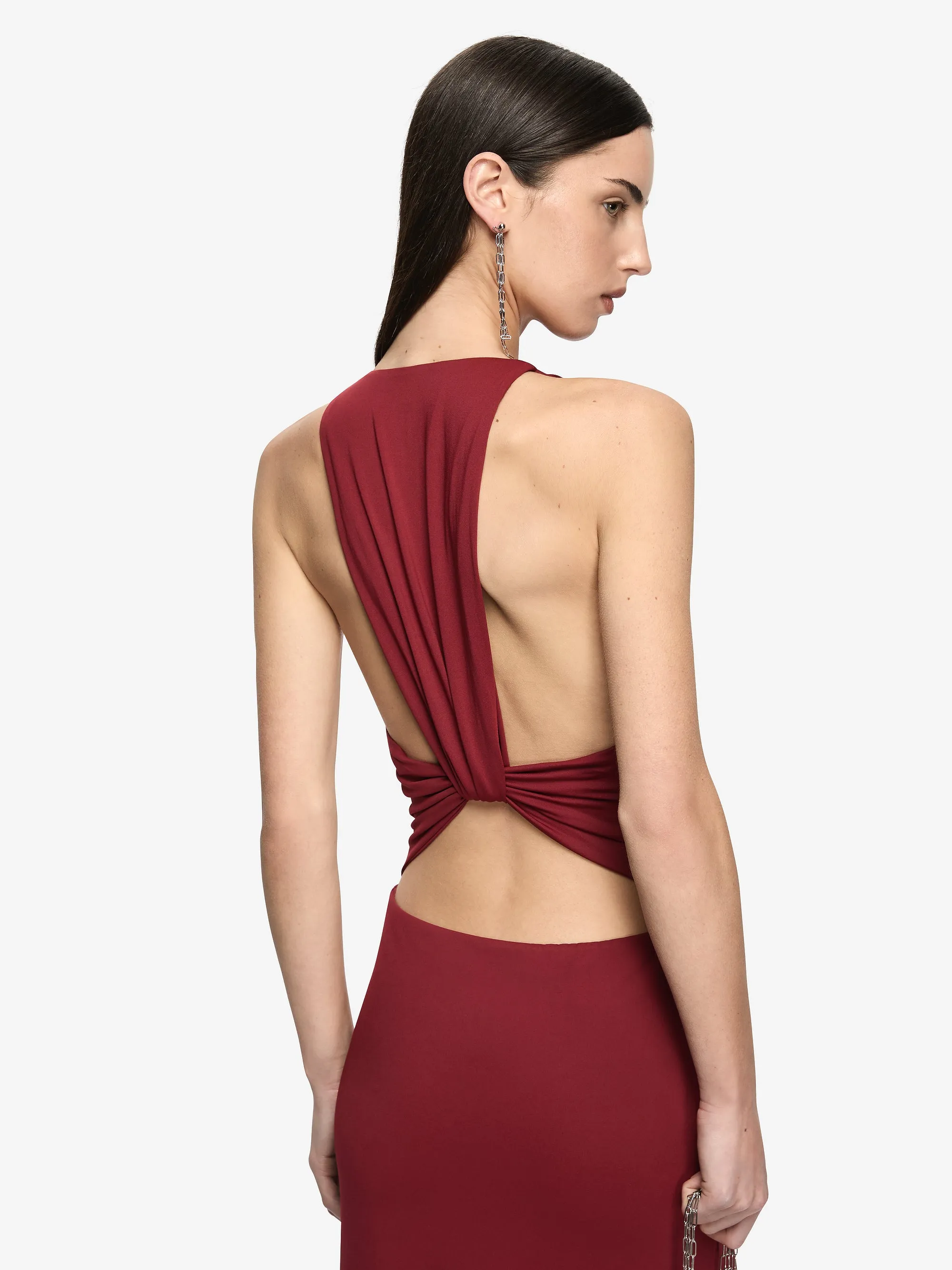 THALIA V MAXI DRESS - SYRAH sold by bec + bridge product image thumbnail 5