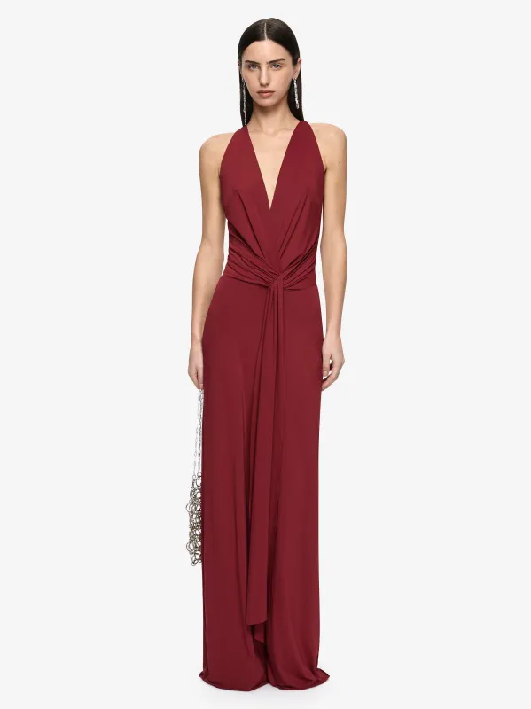 THALIA V MAXI DRESS - SYRAH made by bec + bridge