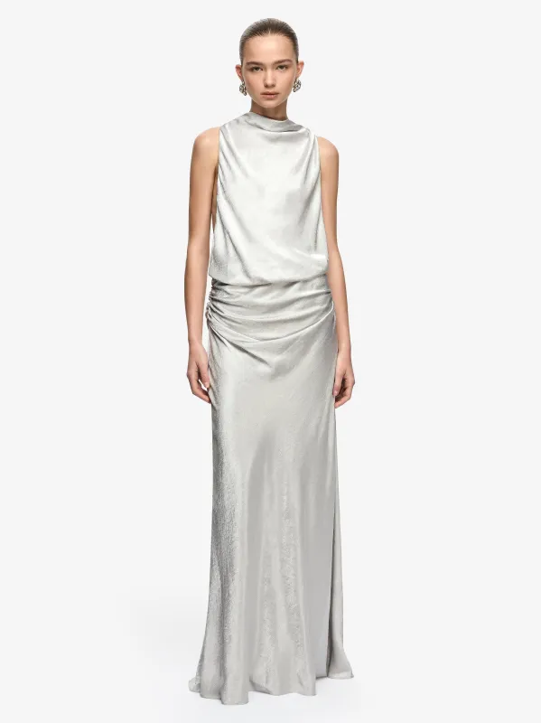 JUNA MAXI DRESS - SILVER made by bec + bridge