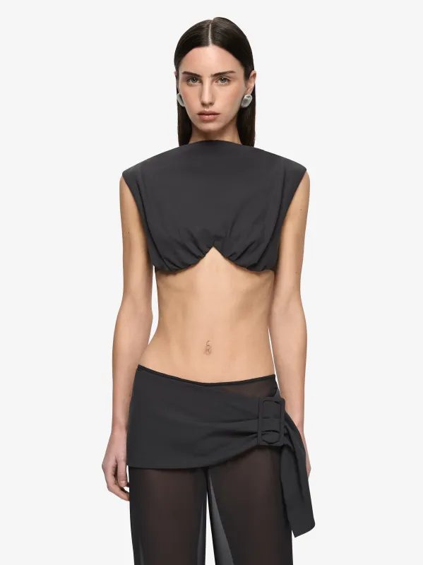 OTIS TOP - CHARCOAL made by bec + bridge