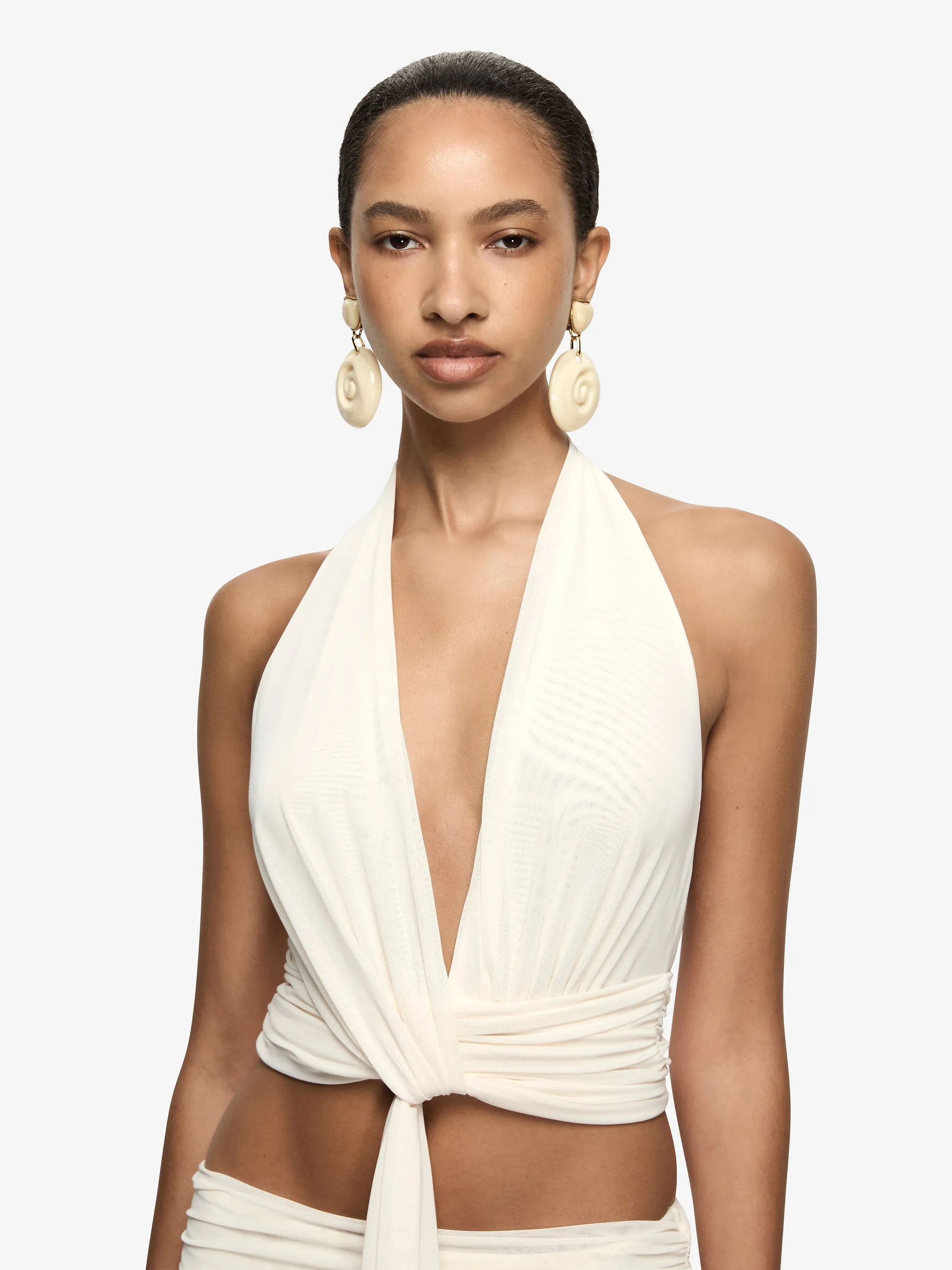 CHARLIZE HALTER TOP - BUTTERCREAM sold by bec + bridge product image thumbnail 4