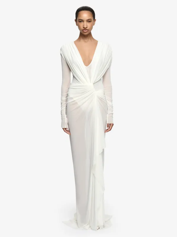 ARIANNA LONG SLEEVE MAXI DRESS - IVORY made by bec + bridge