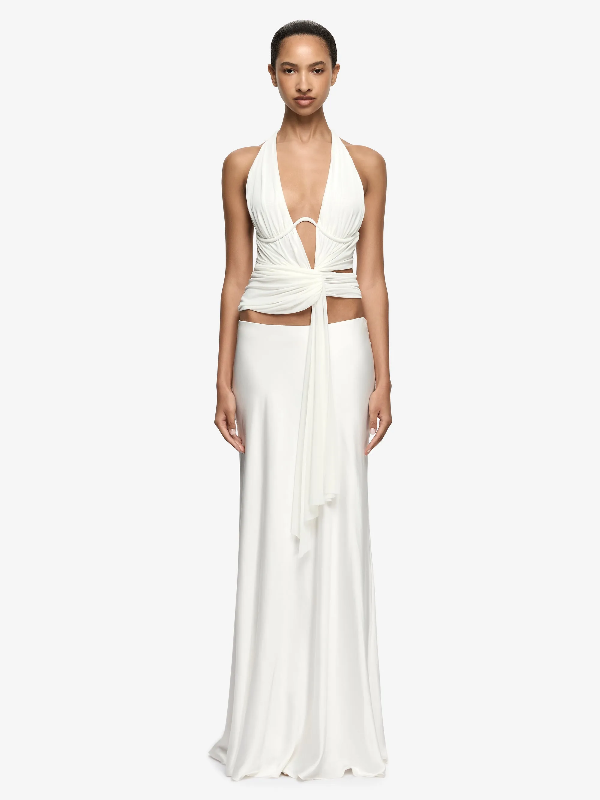 EYRE MAXI SKIRT - IVORY sold by bec + bridge