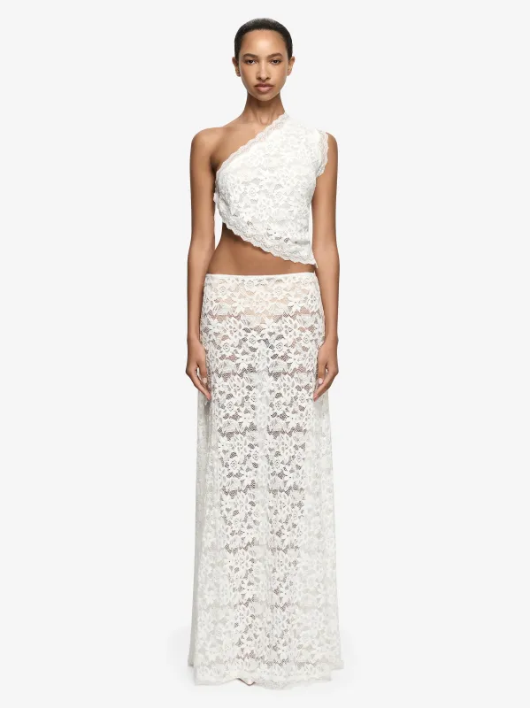 PINA MAXI SKIRT - IVORY made by bec + bridge