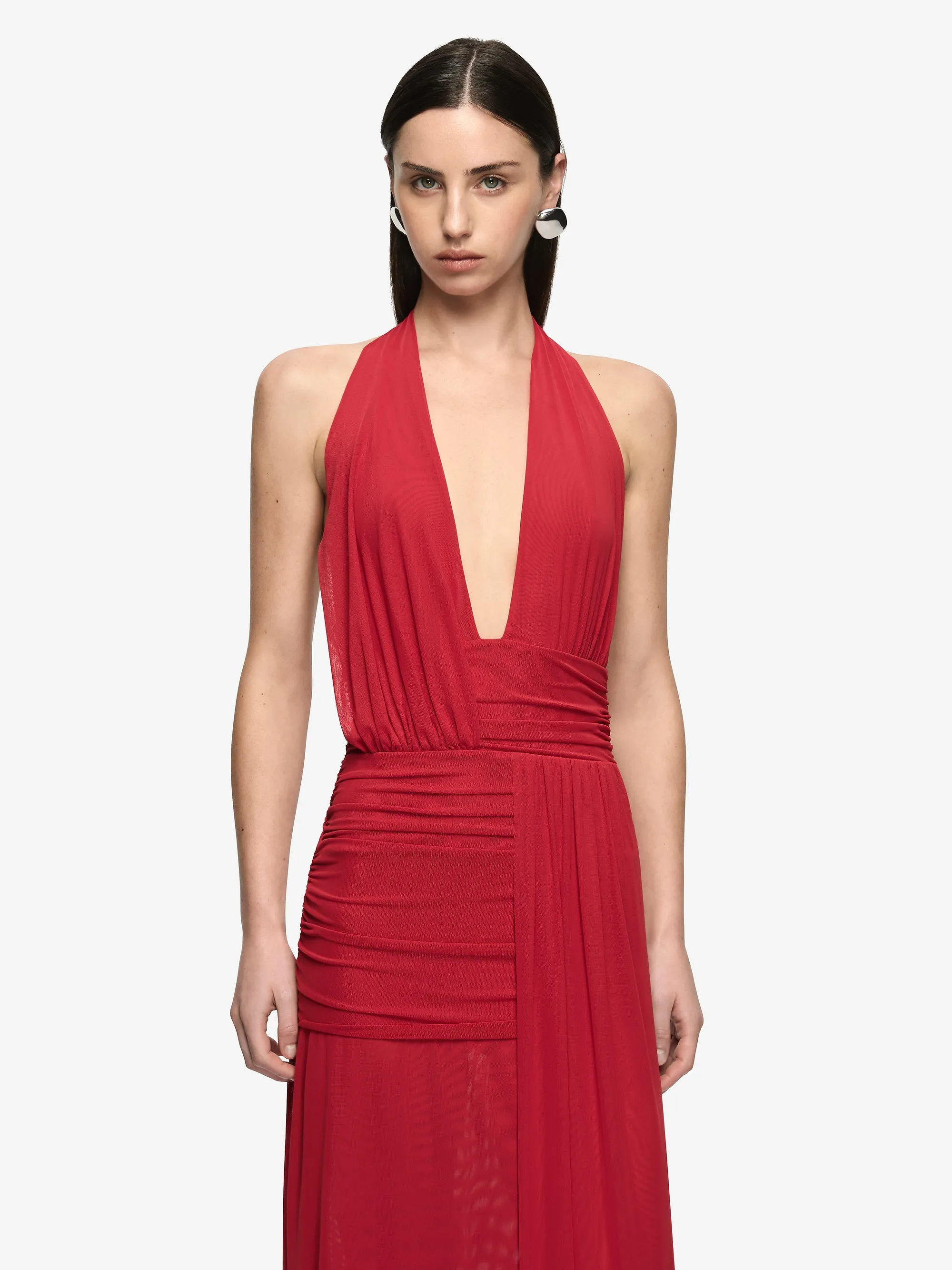 WREN DRAPE MAXI DRESS - RUBY RED sold by bec + bridge product image thumbnail 3