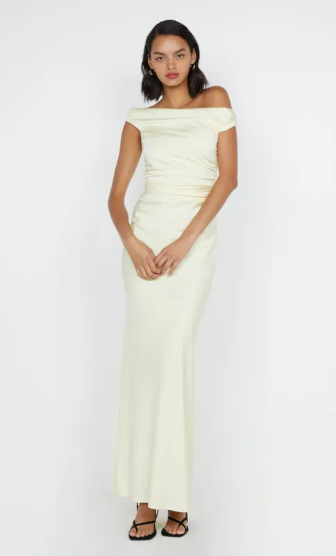 ETERNITY OFF SHOULDER MAXI - ICE YELLOW sold by bec + bridge